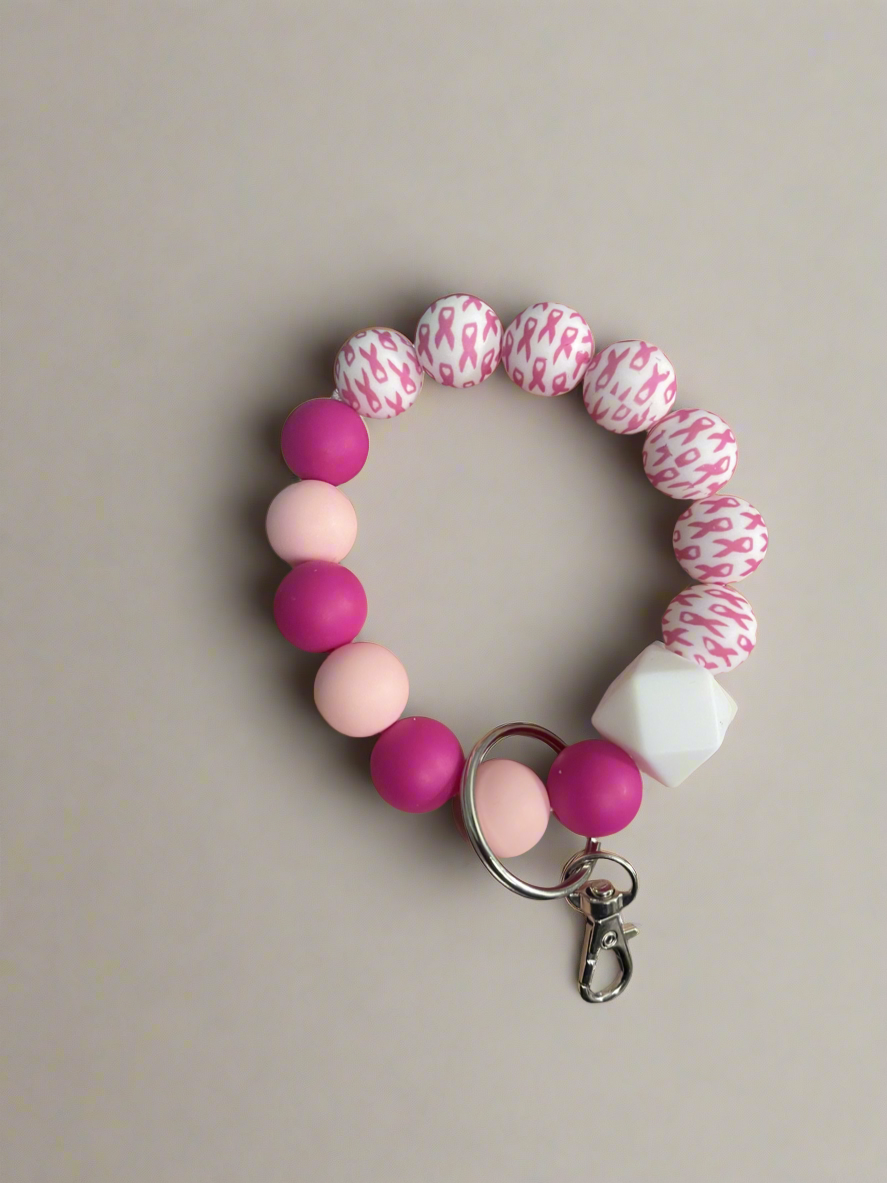 Breast Cancer Awareness Keychain Wrislet