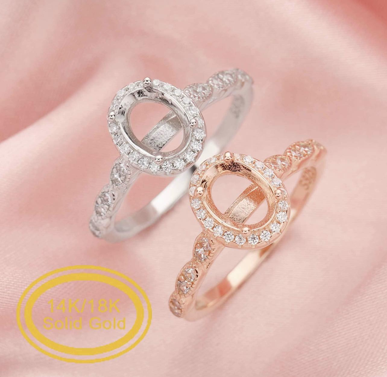 14k Oval Ring