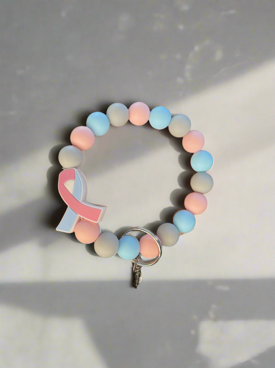 Childloss/Infertility Awareness Keychain Wristlet