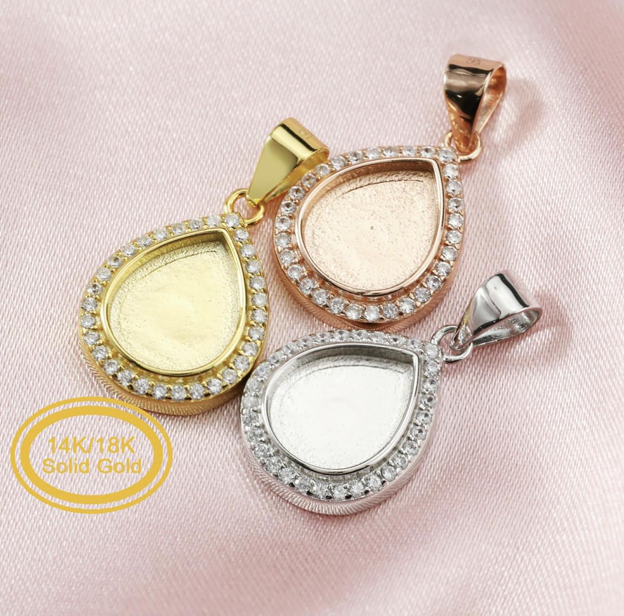 14k Pear Pendant