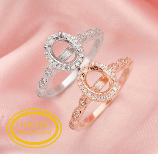 14k Oval Ring