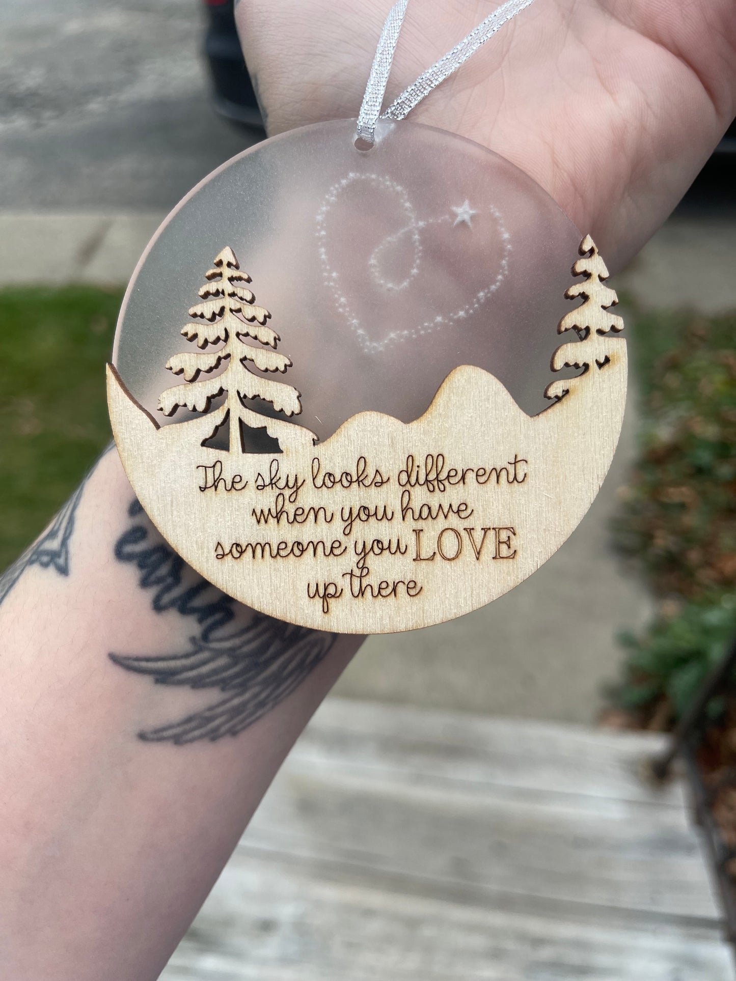 Angel In Heaven Wooden Ornament
