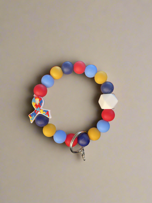 Autism Awareness Keychain Wristlet