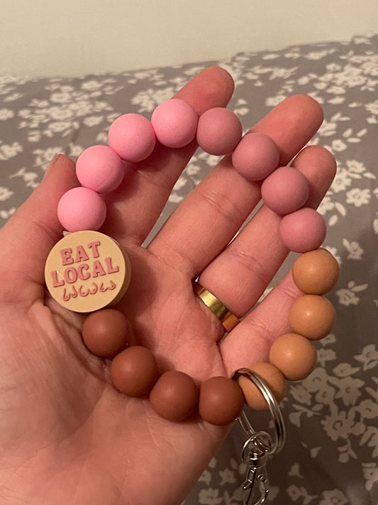 Eat Local Breastfeeding Keychain Wristlet